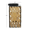 thumbnail image 3 of DecMode Indoor 8"W, 17"H Natural Faux Seagrass Lantern, Light Brown, 1 - Piece, 3 of 7
