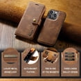 thumbnail image 5 of For iPhone 15 14Pro Max 13 12 11 Pro Max Plus XS X XR Deluxe removable magnetic wallet flip cover cell phone leather case, 5 of 5