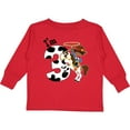 thumbnail image 3 of Inktastic I'm Three-cowboy Riding Horse Birthday Boys Long Sleeve Toddler T-Shirt, 3 of 5