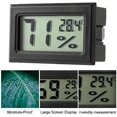thumbnail image 3 of HUGFEGWE Black Mini Compact Digital Hygrometer,Mini Thermometer Hygrometer,Indoor Humidity Meter,Temperature and Monitor for Bed Room, Pet Reptile, Plant, Greenhouse Indoor Thermometers UA824-22693, 3 of 6