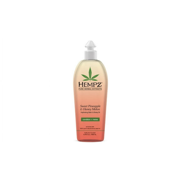 Hempz Sweet Pineapple & Honey Melon Hydrating Bath & Body Oil- 6.76 oz.