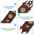 thumbnail image 3 of Mini Pendulum Clock Ornament Mini House Exquisite Clock Adornment Retro Style Pendulum Clock, 3 of 9