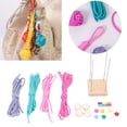 thumbnail image 1 of Herramienta Para Tejer Puño De Mono, Cubos De Cuentas De Colores, Cuerda Para Hacer Bolas De Paracord, Base De Madera De Haya, Bola De Madera Maciza Para Decoración, Colgante Y, 1 of 7