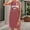 Brick Red, variant on Women's Casual Dress for Everyday Wear with Elegant Letter Print and Lightweight Comfort Stylish and Ready Attire for Summer Yellow L