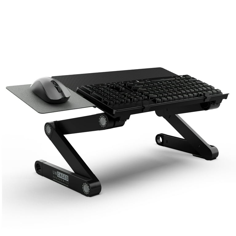 Adjustable laptop stand with keyboard tray discount