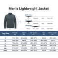 thumbnail image 7 of Little Donkey Andy Men's Lightweight Woven Jacket with Hood Windbreak Water Resistant Sun Protection Softshell Jacket For Runing Hiking Iron Grey XL, 7 of 7