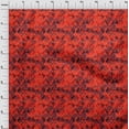 thumbnail image 3 of oneOone Polyester Lycra Red Fabric Batik Sewing Craft Projects Fabric Prints By Yard 56 Inch Wide, 3 of 4
