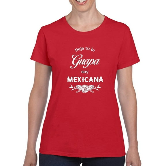 Not Only Pretty, Mexican Shaped T-Shirt Women -Smartprints Designs, Female XX-Large