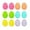 A, variant on Colorful Plastic Easter Eggs Set 12 Pack of Durable, Fillable Eggs for Easter Hunt, Party Favors, Crafts, and Decorations