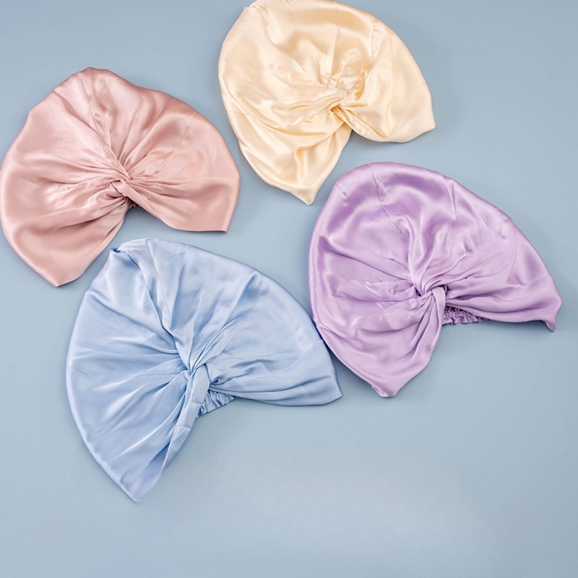 100% Mulberry Silk Reversible Sleep Bonnet – 22 Momme, Double-Layer Hair Wrap & Night Cap for Women