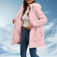 thumbnail image 2 of Breezora Women's Winter Mid Length Insulated Jacket Cozy Lined Large Collar Quilted Outerwear Coat XL Size Pink, 2 of 8