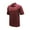 Maroon/White, variant on Monterey Club Men's Lisle Deluxe Stripe Texture Golf Polo Shirt #3605