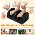 thumbnail image 2 of OhhGo Shiatsu Foot Massager with Heat, Shiatsu Electric Kneading Foot Massager Machine, Rolling Massage Leg Calf Massager for Ankle Plantar Fasciitis, Pain Relief, Wired Remote(Black), 2 of 8