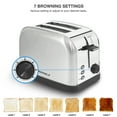 thumbnail image 6 of Elite Gourmet ECT-227 New Stainless Steel 2 Slice Toaster with 7 Toast Shade Settings, 6 of 8