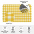 thumbnail image 3 of Yellow Door Mat Indoor Outdoor, Country French Rustic Buffalo Plaid Modern Art Non Slip Welcome Mat with Rubber Backing, Absorbent Fabric Front Door Mats Entryway Rug for Home Patio Entrance 18"x30", 3 of 9