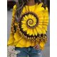 thumbnail image 2 of Floral Hoodie Women Fashion Hoodies Flower 3d Print Round Neck Long Sleeve Hoodie Elegant Harajuku Sweats Gym Tracksuit Clothing, 2 of 5