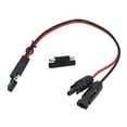 thumbnail image 1 of Solar Panel To SAE Adapter, 44cm 12AWG 30A Widely Applicable Solar Panel Connector Cable PVC  For Cars, 1 of 8
