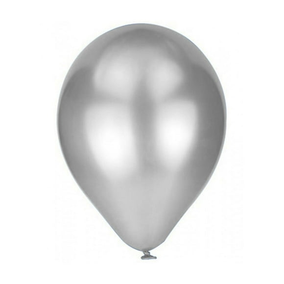 Globo Metálico Plateado del Numero 9 Blogos Para Decoración 50pz