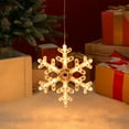 thumbnail image 4 of Christmas LED Light Decoration With Suction Cup Hook Christmas Tree Snowflake Snowman Battery Powered Indoor Bedroom Window Display Holiday Lights Warm White, Usupdd Christmas LED Light, 4 of 6