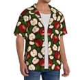 thumbnail image 2 of Sikiie Red Fruit Men's Cuban Shirt, Hawaiian Shirts, Business Casual Button Down Shirts, Short Sleeve Shirt-XX-Large, 2 of 5