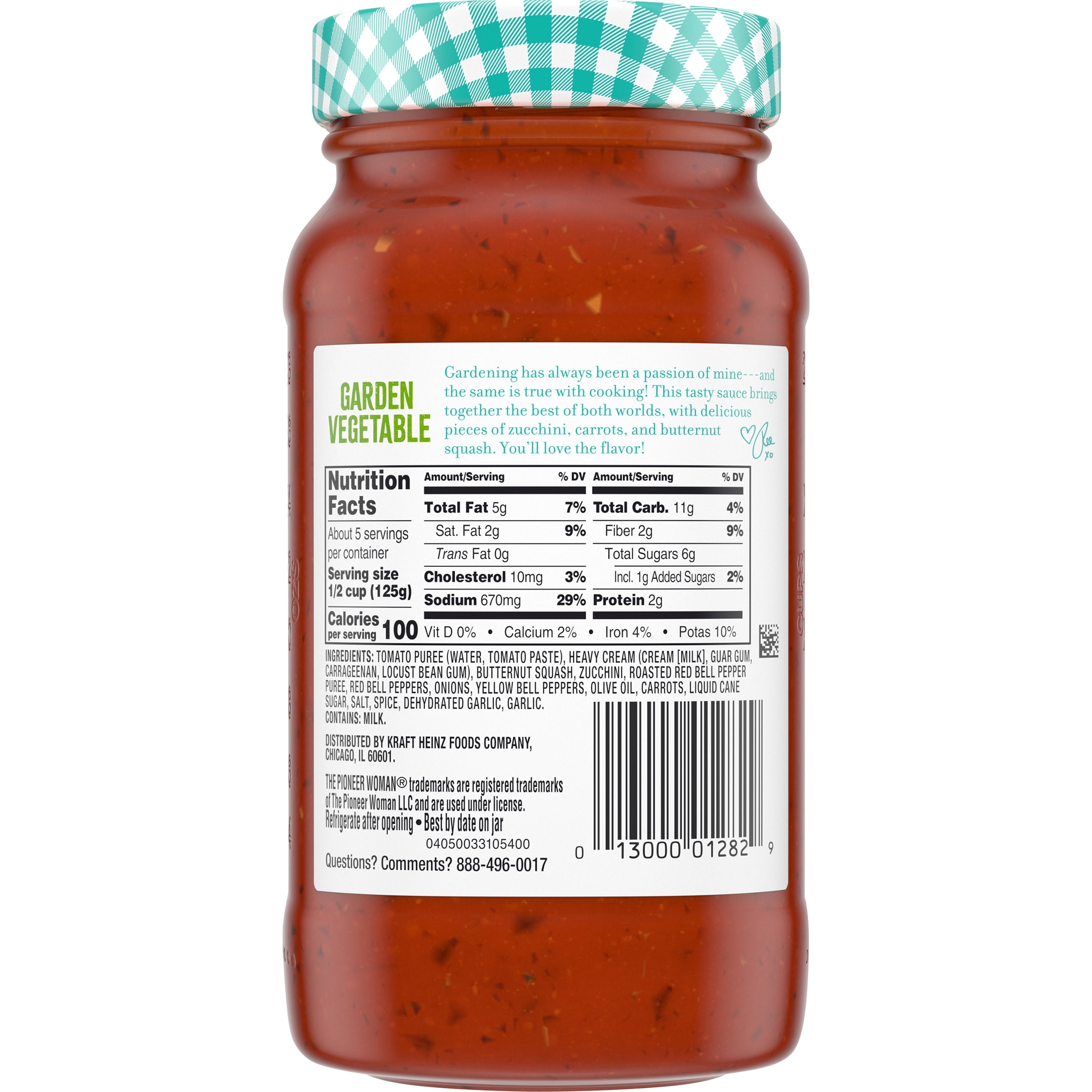 The Pioneer Woman Garden Vegetable Pasta Sauce, 24 oz Jar