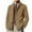 Brown, variant on WAVSUF Men Cardigan Button Sweater Leisure Sweaters Knit Elasticity Lapel Long Sleeves Solid Color Brown Size L