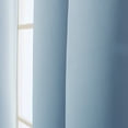 thumbnail image 3 of Quality Home Steel Grommet Solid Thermal Insulated Blackout Curtain Single Panel - 52" X 96" - Sky.Blue, 3 of 3