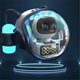 thumbnail image 4 of Astronaut Spaceship Bluetooth Speaker AI Interactive with Light, 4 of 5