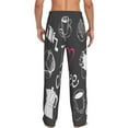 thumbnail image 3 of Xecao I Love Coffee Men's Straight Lounge Pajama Pants: The Ultimate in Comfortable Sleepwear, 3 of 9