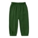 thumbnail image 5 of Niños pantalones niñas Color sólido suelto de ajuste casual deportivo cónico con bolsillos laterales cintura Niños niñas vestido pantalones, 5 of 6