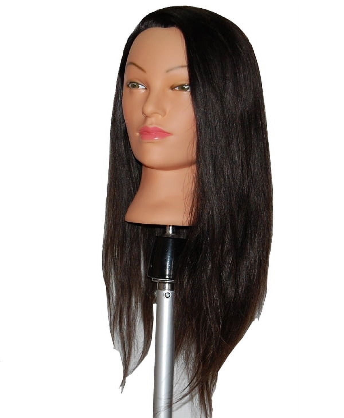 Bellrino 24 " Cosmetology Mannequin Manikin Training Head with Human Hair - lindsey