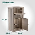 thumbnail image 2 of Outdoor Lockable Anti-Theft Parcel Drop Box, Secure Waterproof Storage for Porch/Curbside - Coffee, 2 of 8