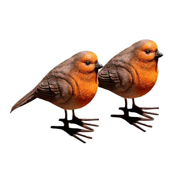 Figura de pájaro, modelo animal, juguete, estatua de jardín, figuras decorativas de pájaros, decoración para Naranja