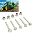 thumbnail image 1 of Shear 5 Set Auger Shear  Lock Nut Kit 19M7834 Auger Shear Pin  And Nut Replacement For Deere, 1 of 8