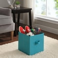 Mainstays Collapsible Aqua Ocean Storage Bin