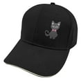 Glitter Baseball Cap I'm a black cat Embroidery Dad Caps for Women