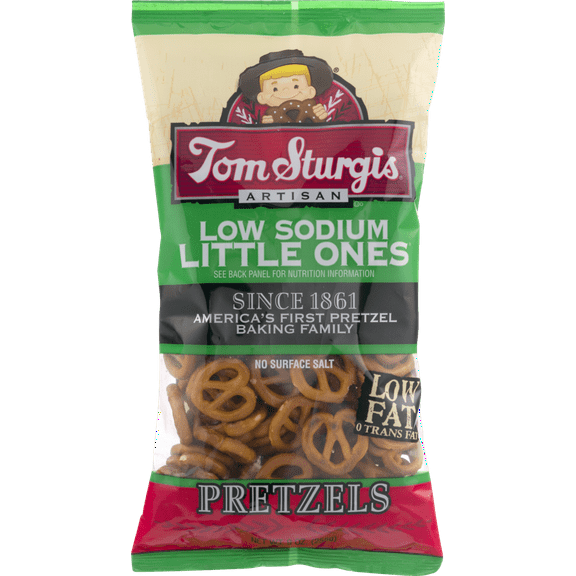 Tom Sturgis Artisan Low Sodium Little Ones Pretzels 9 oz. Bag (6 Bags)