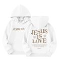 thumbnail image 5 of Teen Hoodies Jesus Loves You Hooded Sweatshirts Long Sleeve Graphic Sweatshirt Fashion Oversize Pullover Top Girl Clothing 11-12 Years Girls Clothes Cute&nbsp;Boy Girl&nbsp;Clothing, 5 of 9