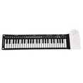 thumbnail image 1 of Portable 49-Key Roll-Up Piano with Built-in Speaker - 16 Tones, 10 Rhythms, 6 Demos, Volume/Speed Control, Recording, Headphone/Audio/Mic Support - Silica Gel Foldable Electronic Keyboard for Kids,, 1 of 5
