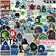 100Pcs Cool Internet Hacker Stickers Github Me Loh2997