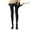 Black, variant on HNMKIU Women's Fashion Opaque Thigh High Socks Non- Silicone Band Stay-Up Hosiery Leg Warmers ,One Size