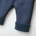 thumbnail image 4 of Snowsuit For Toddler Bear Ears Hooded Front Zip Long Sleeve Jumpsuit Thick Thermal One Piece Oneises Bodysuit (18 Months, Dark Blue), 4 of 9