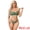 Green, variant on Women's 2 pcs Lace Mesh Low Waisted Lingerie Set M Green