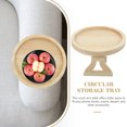thumbnail image 2 of GETAJGHSD Sofa Armrest Tray Table Light Yellow Wood 1Pcs 9.82x9.82in, 2 of 9