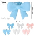 thumbnail image 3 of 2 Pcs Silicone Bow Headphone Accessory,3D Bows Decor For Headphones,Cute Earphone Decorations,Bow Decor Headphone Accessories,Silicone Bows Headphone Clip Decor Attachment,(B,3.14x2.36 in), 3 of 8