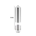 thumbnail image 3 of Dianli Automatic Pepper Grinder, Stainless Steel Electric Mill with Adjustable Coarseness, One-Handed Operation, Refillable, Battery Operated (Batteries Not Included), Black/Silver, 3 of 6