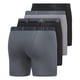 thumbnail image 5 of Calzoncillos tipo bóxer adidas de algodón elástico para hombre, color negro, paquete de 4, 5 of 7
