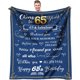 thumbnail image 1 of LHSHID 60th Birthday Gifts for Women Blanket Happy 60 Birthday Gifts for Mom or Wife Birthday Gift Ideas for Women Gifts for 60 Year Old Woman Cozy & Soft Flannel Throw Blanket 50x60in, 1 of 6