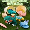 WFJCJPAF Children's Creative DIY Dinosaur Color Mud Mold Tool Set