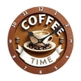 thumbnail image 4 of Reloj de pared colgante, compacto, elegante, estético, redondo, decorativo, adorno para 20 centímetros, 4 of 7